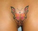 Vlinder Pussy tatoeages 9