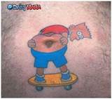 Bart Simpson Tattoo navel