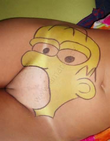 Naakt de Simpson porno Video Homer Vagina Tattoo Filmvz Portal