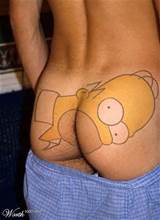 Homer Simpson mijn kutje Tattoo