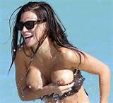 Claudia Galanti Bikini Tit Slip Shirt praters