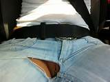 Tags meisje In auto openbare voyeurisme Jeans geript Pussy weergegeven: