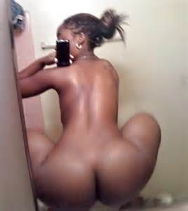 Ronde Ebony kont vriendin Selfshot